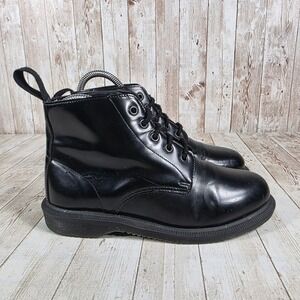 Dr.‎ Martens Emmeline Ankle Boots Black Leather Lace Up Women's US 5